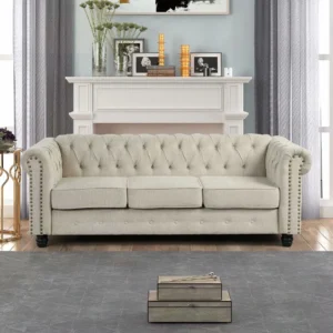 Adolina Sofa Tamu Chesterfield Minimalis