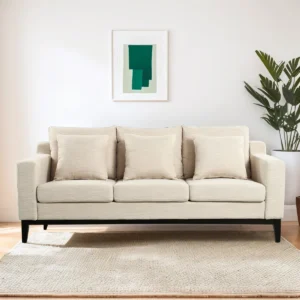Bronte Sofa 3 Seater Kain Canvas Minimalis