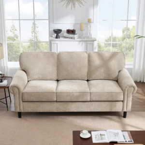 Chenill Sofa Tamu 3 Seater Minimalis Modern