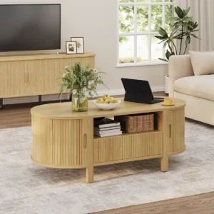 Meja Tamu Kayu Jati Finishing Bleaching