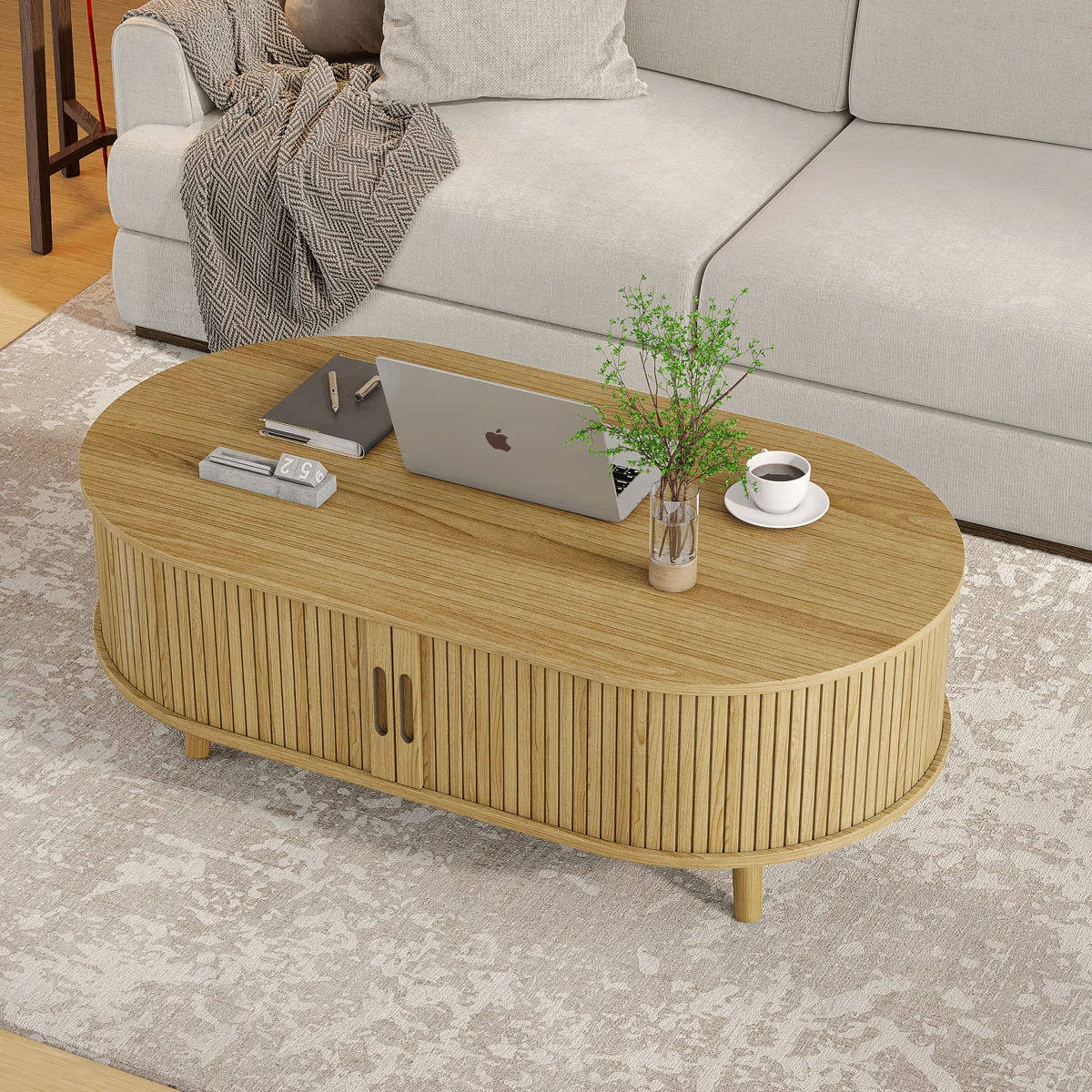 Meja Tamu Kayu Jati Minimalis