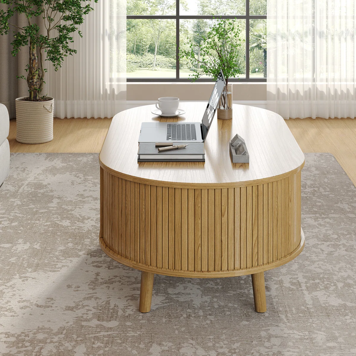 Meja Tamu Kayu Jati Minimalis