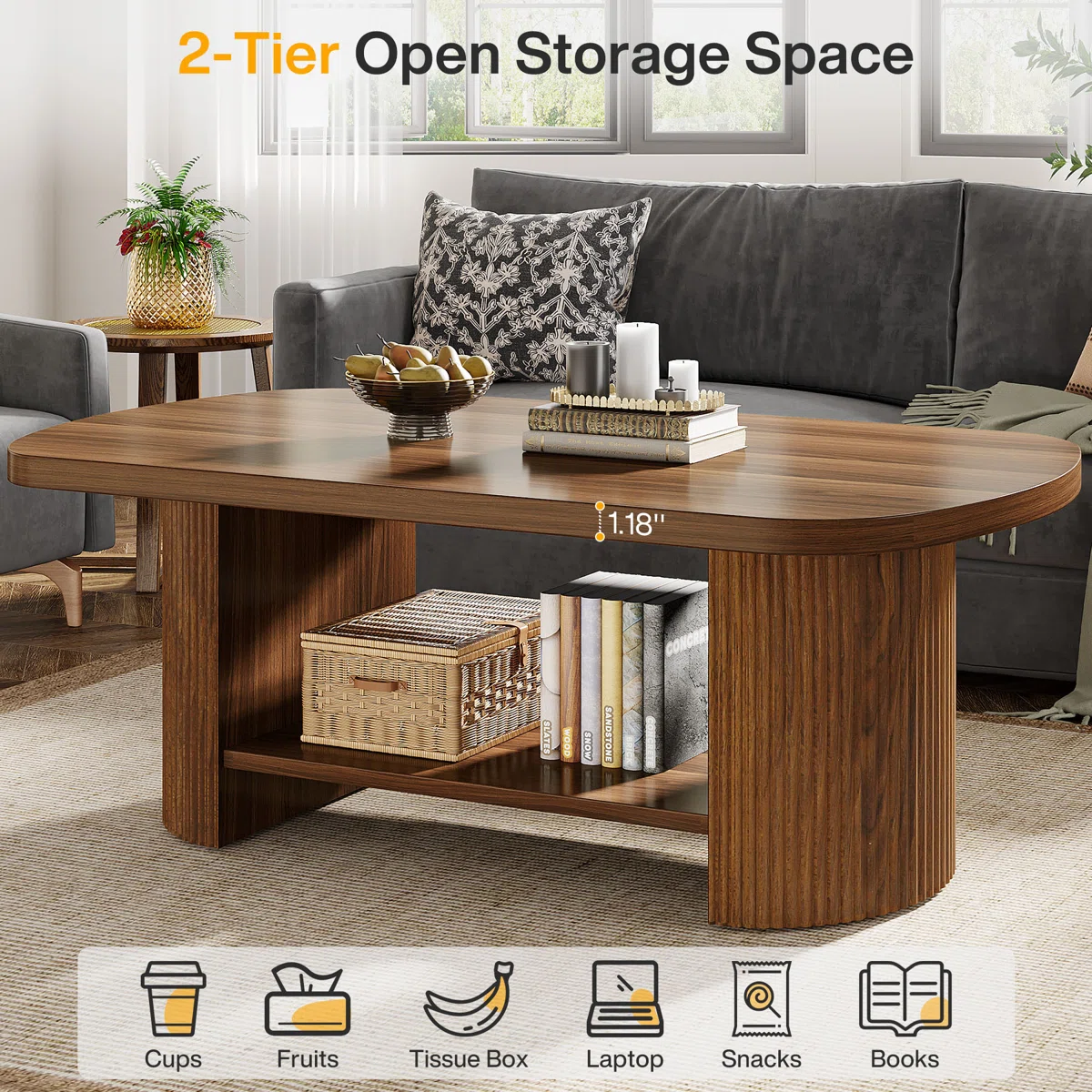 Meja Tamu Minimalis Kayu Jati