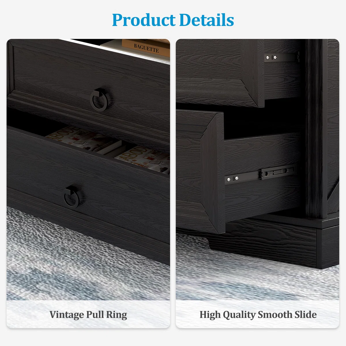 Meja Tamu Kombinasi Duco Dan Natural Wood Minimalis